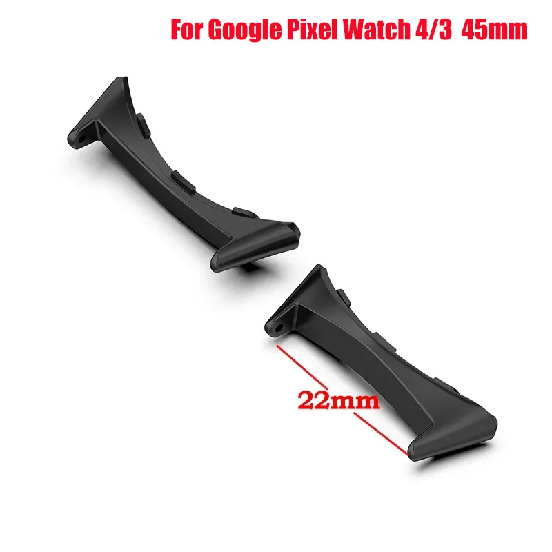 1 Paar Uhrenarmband-Verbindungsadapter für Google Pixel Watch 4/3 41mm 45mm Zubehör Metall-Smartwatch-Adapter Ersatz