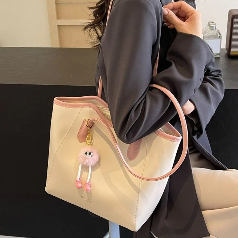 

Повседневная большая вместительная сумка-тоут из искусственной кожи, сумка Ins Style, сумка для подмышек, минималистичный новый дизайн, женская сумка подмышками