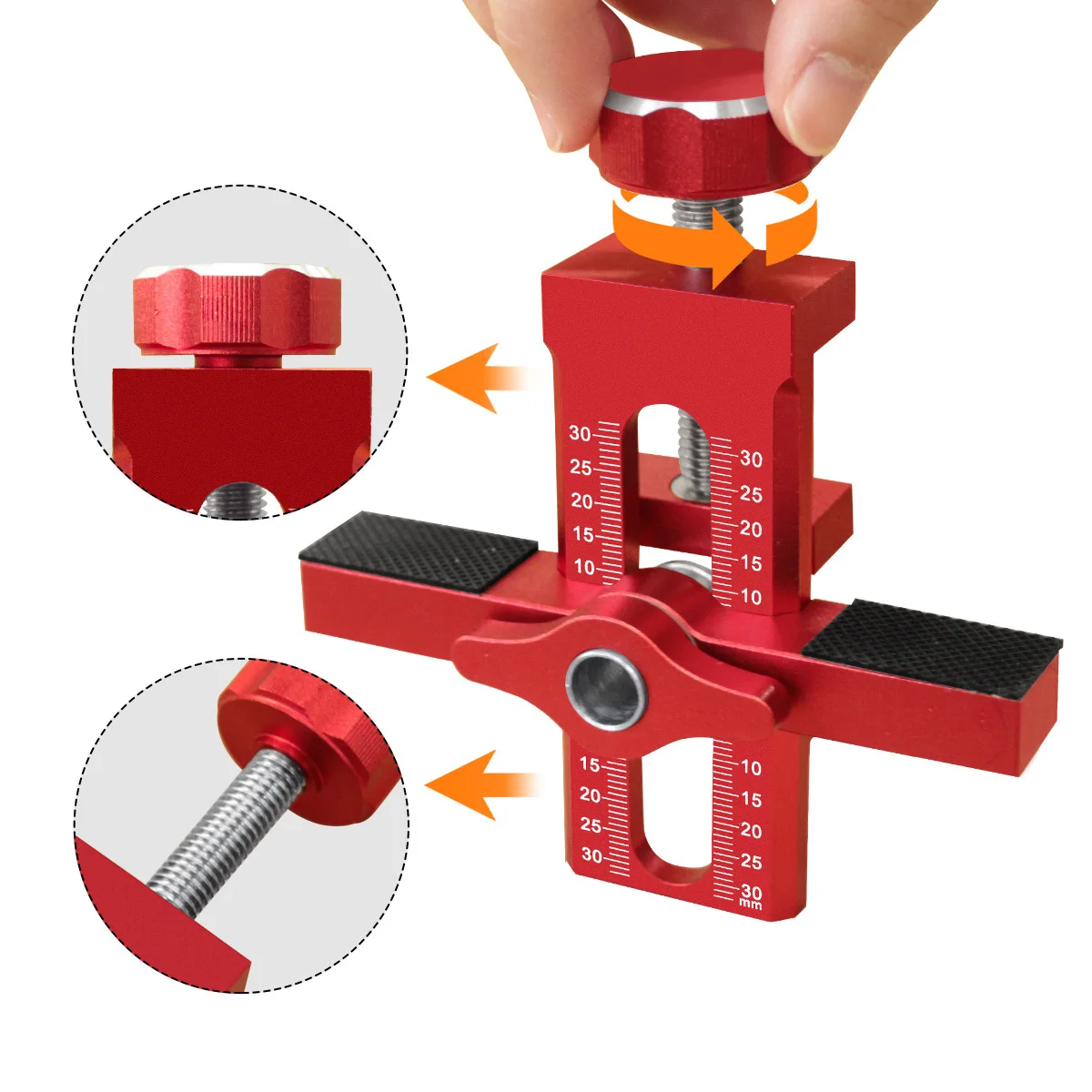 أداة تركيب باب خزانة النجارة مع أداة تحديد موقع باب الخزانة القابلة للتعديل، أداة تركيب سريع لأبواب الخزانة #6