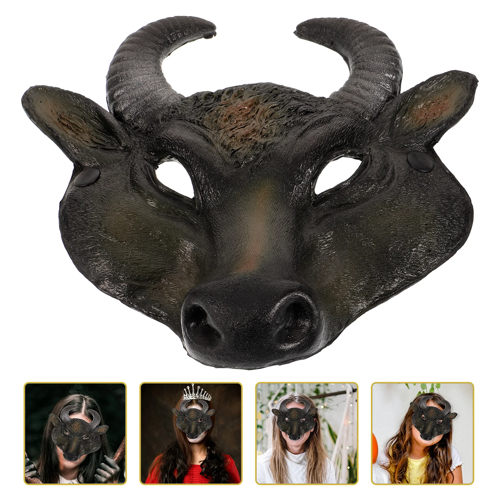 

Bull Mask Realistic Horror Carnival for Masquerade Halloween Masks Animal Costume