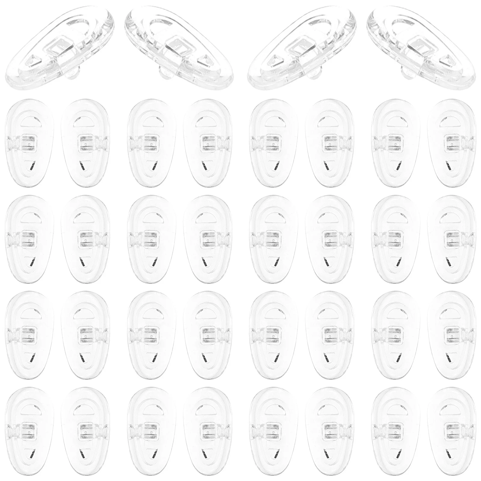 

20 Pairs Nose Pads for Glasses Anti Slip Cover Cushions Eyeglasses Nasal Grip Silicone