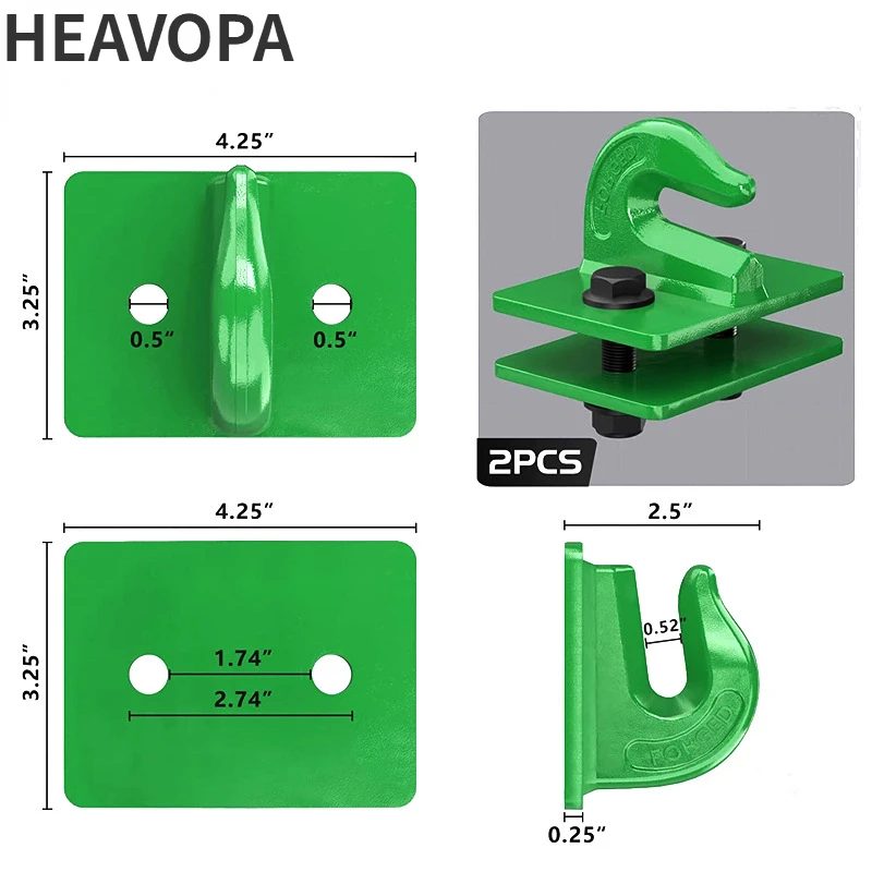 3/8 Tractor Hook, Forged and Welded Hook, Agricultural Machinery Trailer Hook, Bucket Grappling Hook