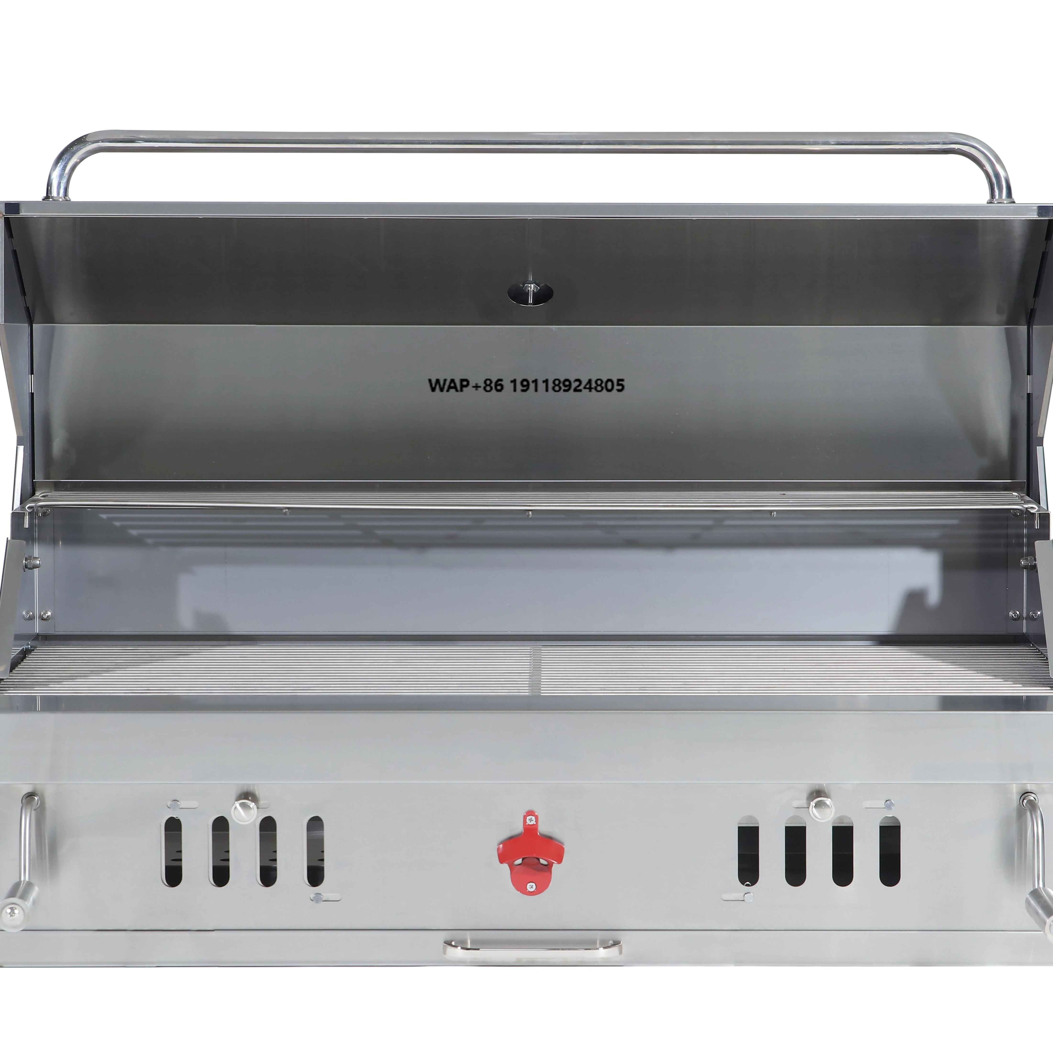 

43inch Stainless Steel Built-in BBQ Grill, Double Lid for Heat Retention