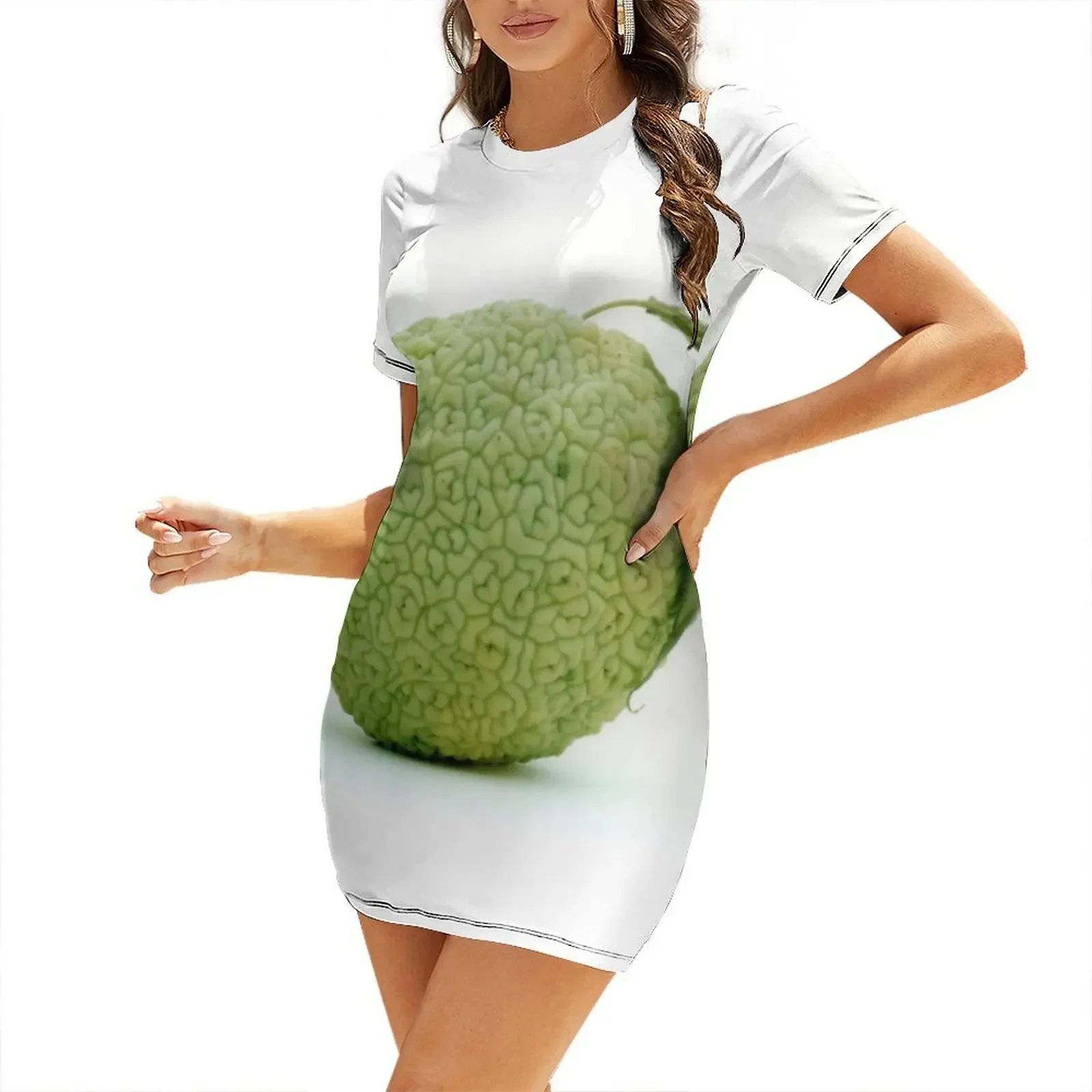 

Hedge Apple Hedgeapple Osage Orange Short-Sleeved Dress clothes for woman dress party night luxury woman evening dress