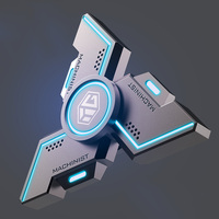 User Stress Anxiety ADHD Relief Figets Toy Fidget Spinner Metal Alloy Gyro Luminous Hand Stress Relief Toy Boy Adults Gifts