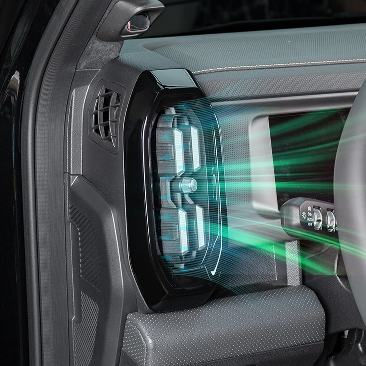 For Chery Jetour T2 Traveller 2023-2025 Front Side Console A/C Air Vent Overlay Cover ABS 2pcs Car Interior Accessories
