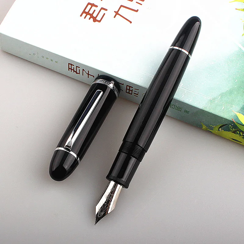 

Jinhao X159 Resin Fountain Pen Gift Set Luxury Business Metal Stainless Steel silver Clip F Nib Office Signature School