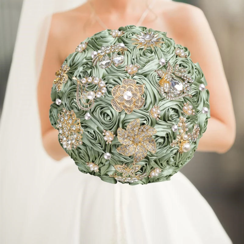 Green Wedding Bouqu…