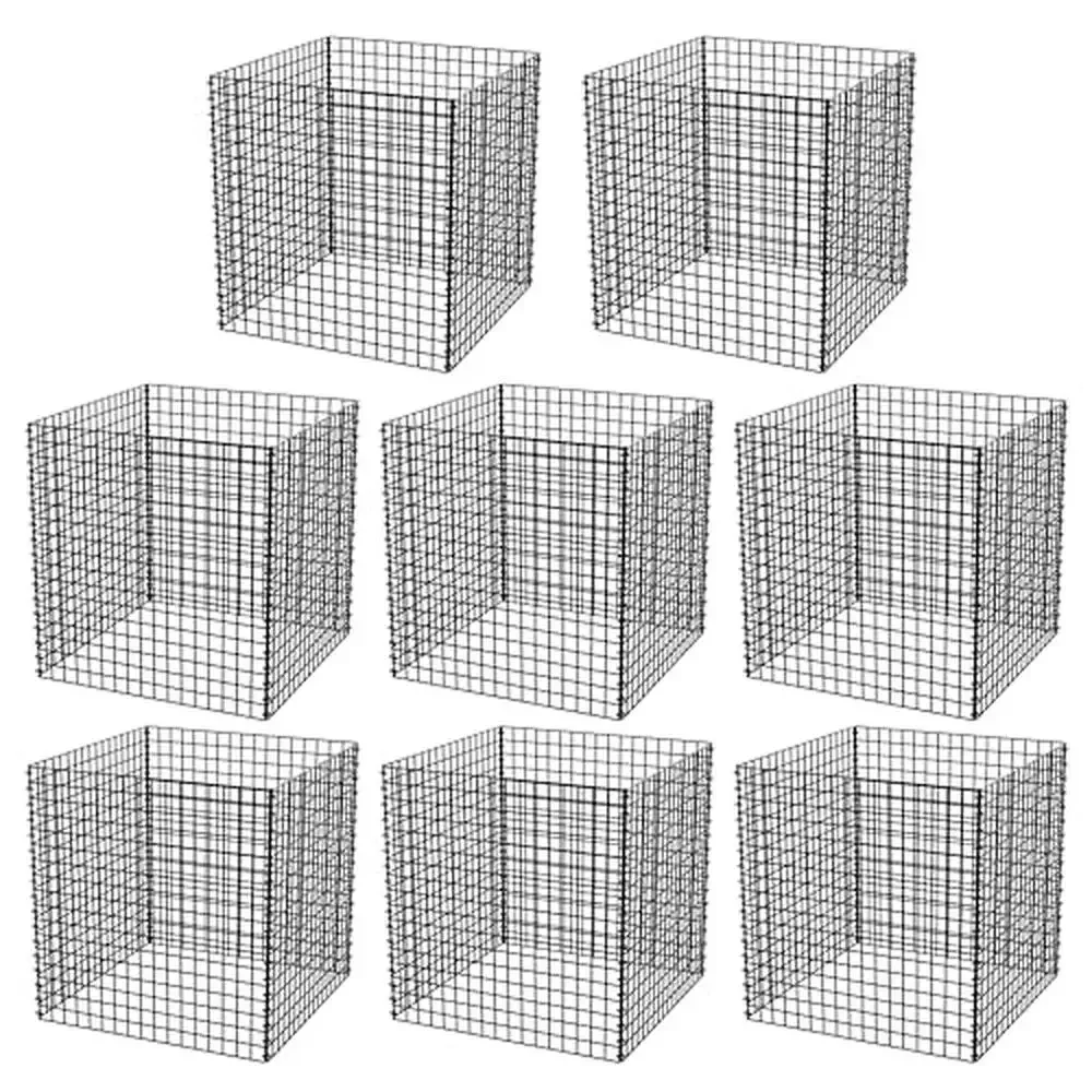 

Wire Plant Protectors Heavy-Duty Garden Cage 8 Packs 14.8"x14.8"x15.7" Protect Plants Vegetables Animals Deterrent Mesh Spacing