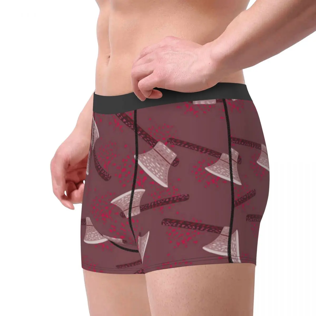 Boxer Men Underwear Male Panties Hatchet Random Pattern Shorts Boxer Comfortable Shorts Homme