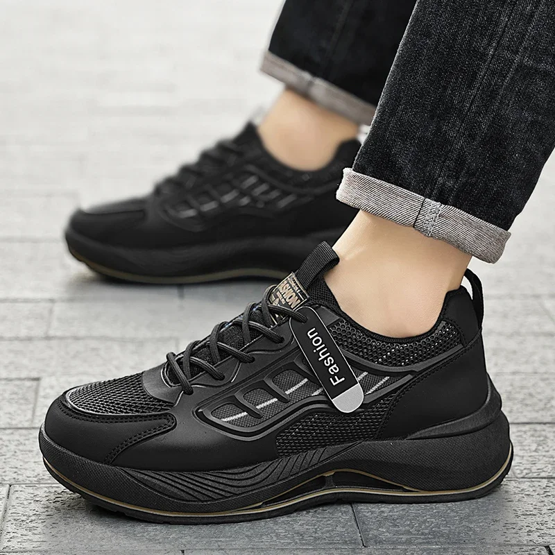 

Men's Spring and Autumn New Breathable Mesh White Shoes Men's Trendy Versatile Sports Shoes Men's Versatile Campus Running Shoes