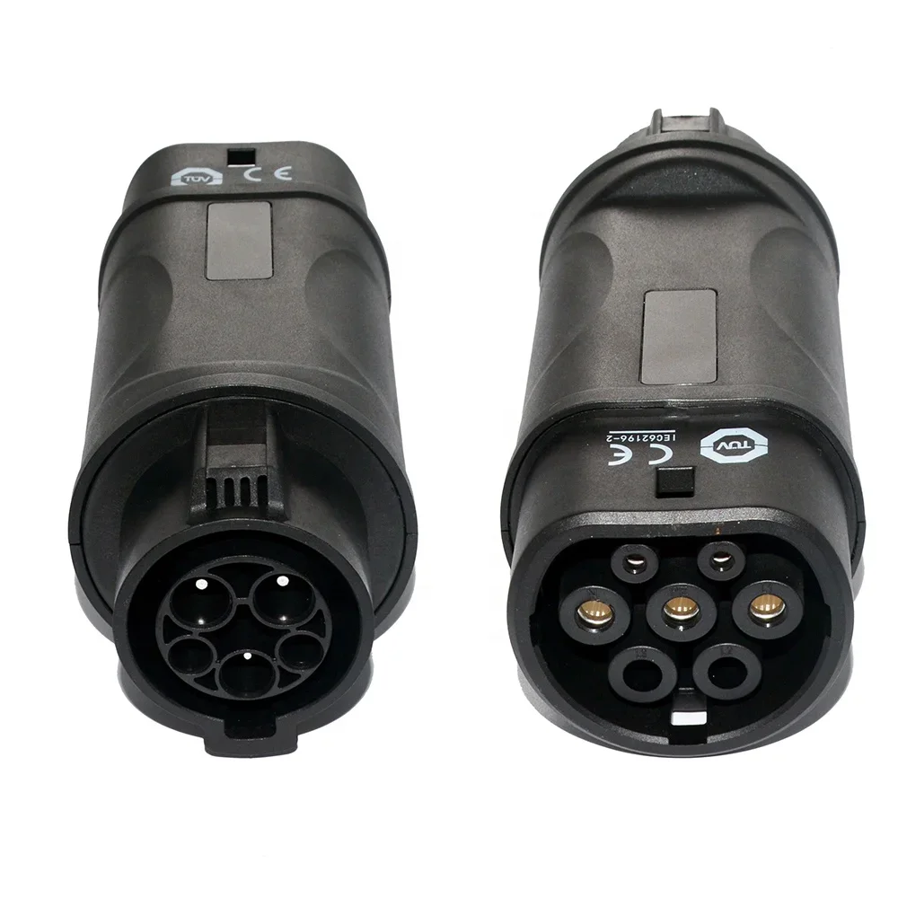 32A 7.2kw adapter sae j1772 Type 1 to Type 2 EV Adapter for Electric Vehicles Charging Connector