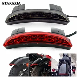 Motorcycle Tail Light Lamps Motor Cafe Racer Rear Fender Edge Brake Taillight For Harley Touring Sportster XL 883 1200