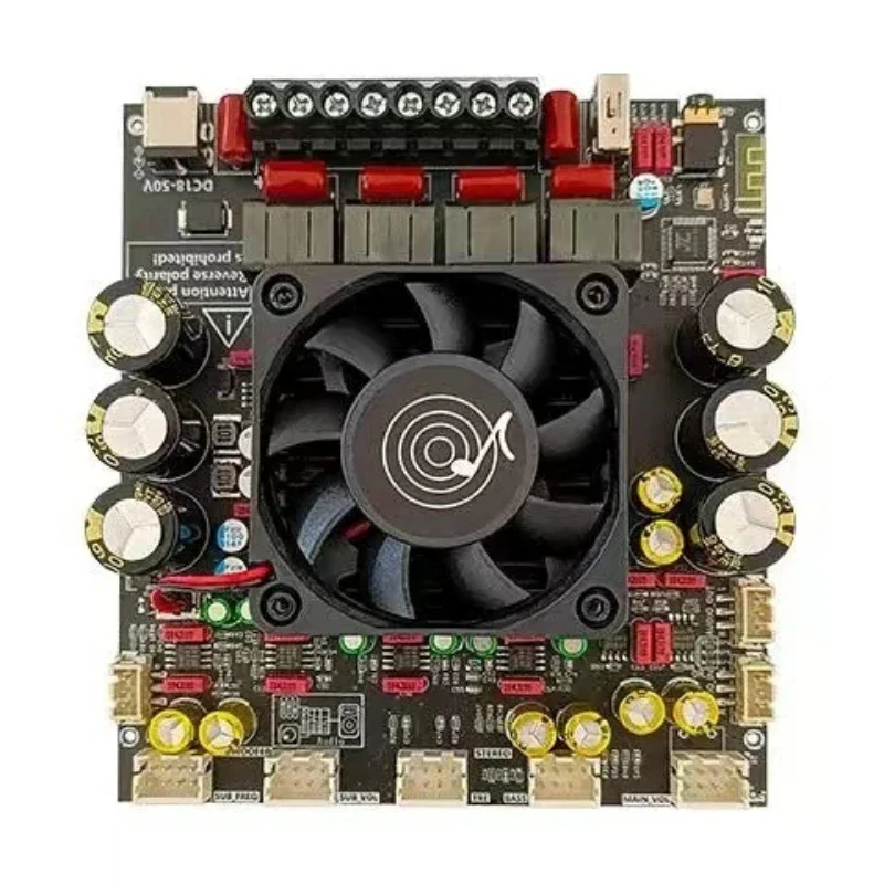 Imagem -06 - Placa Amplificadora de Potência Bluetooth Módulo Amplificador de Potência de Alto e Baixo Ruído Zk-as21p Tpa3255 2.1 Canais 300w Mais 300w Mais 600w