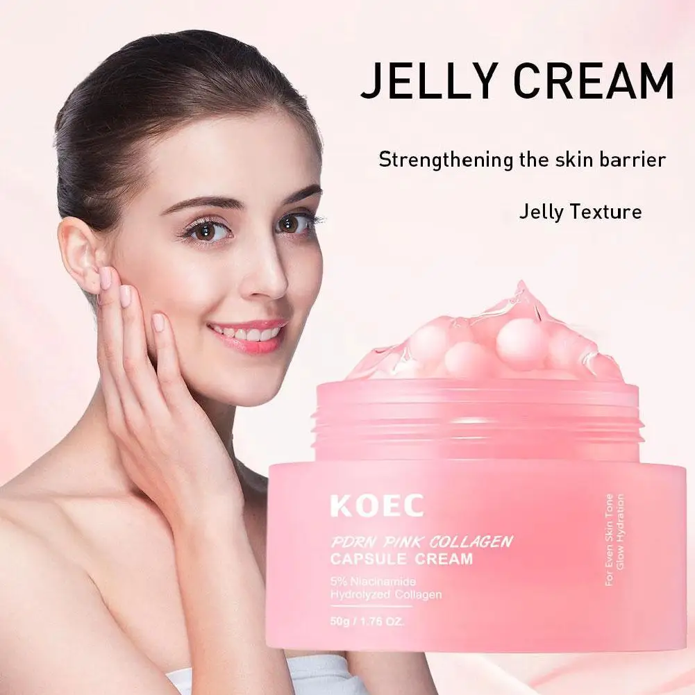 

Face Moisturizer Lightweight Moisturizing Cream 5% Niacinamide For Uneven Skin Tone, Glow Hydration Collagen Capsule Cream