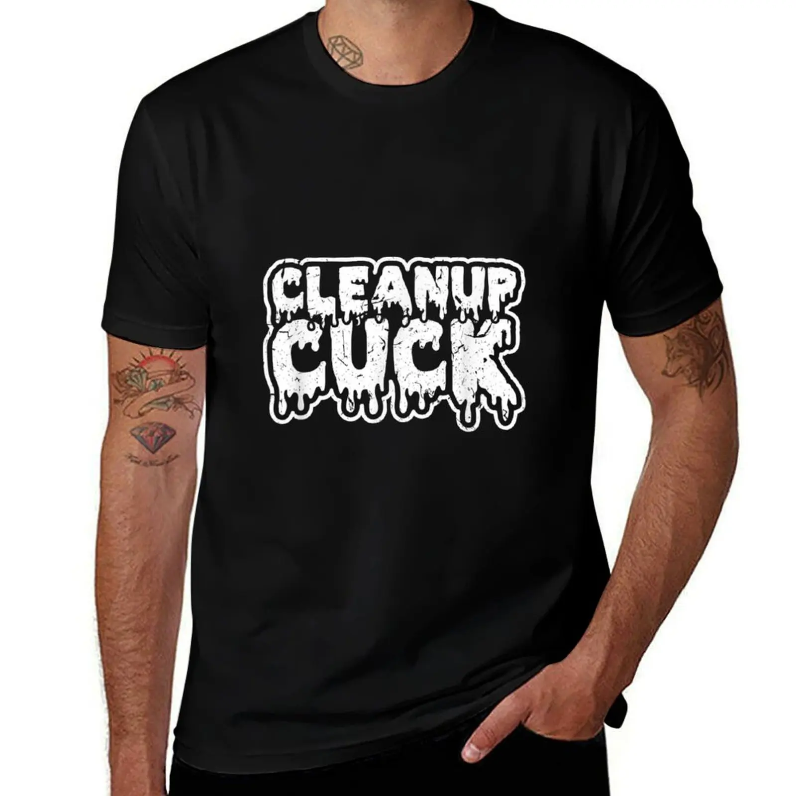 shirt graphic man T-Shirt t Boy Cuck Creampie Fetish t man tees cotton Submissive shirts Cuckold for Cleanup Kinky