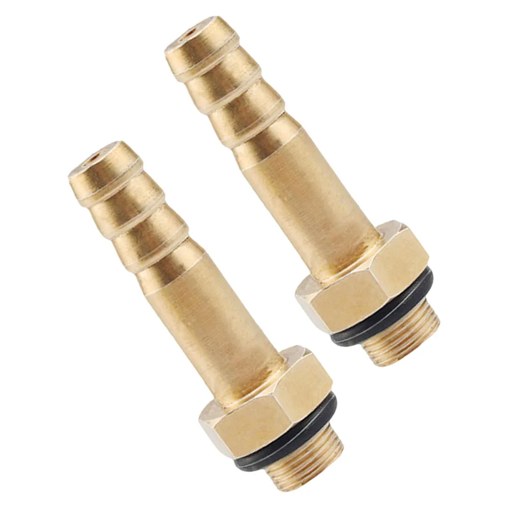 

2pcs Brass Hose Barb Fitting Adapter Splicer Union For Gas Stove Heads Rv Propane Tanks Grill Natural