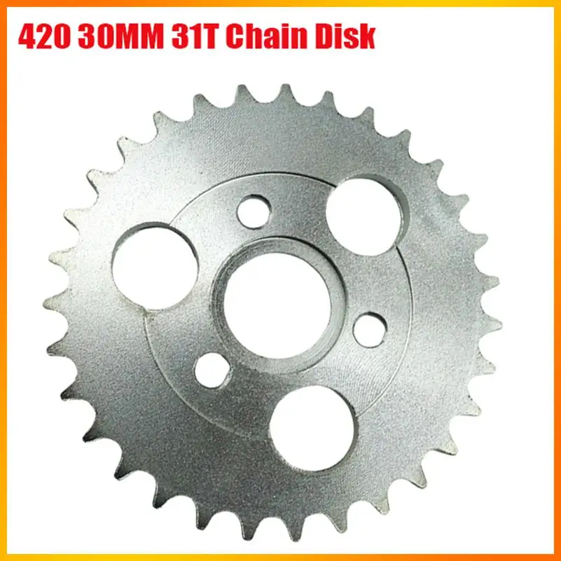 Motorcycle 31T Teeth 30mm Rear Gear Sprocket Fit For Honda Motorbike Pit Dirt Bike 420Chain