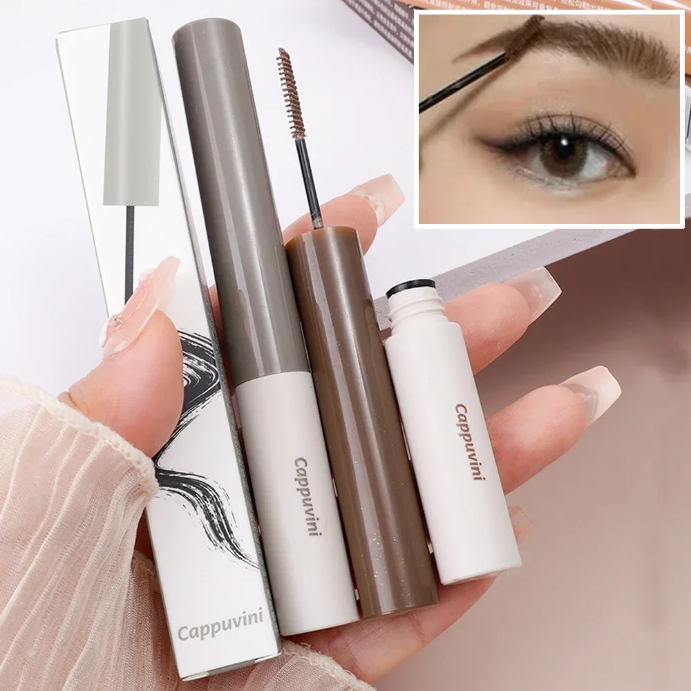 EyebloggCream-Ensemble de crème liquide durable pour femme, rehausseur imperméable, embaunaturelle noire et brune, gel teinté pour sourcils, cosmétiques de maquillage