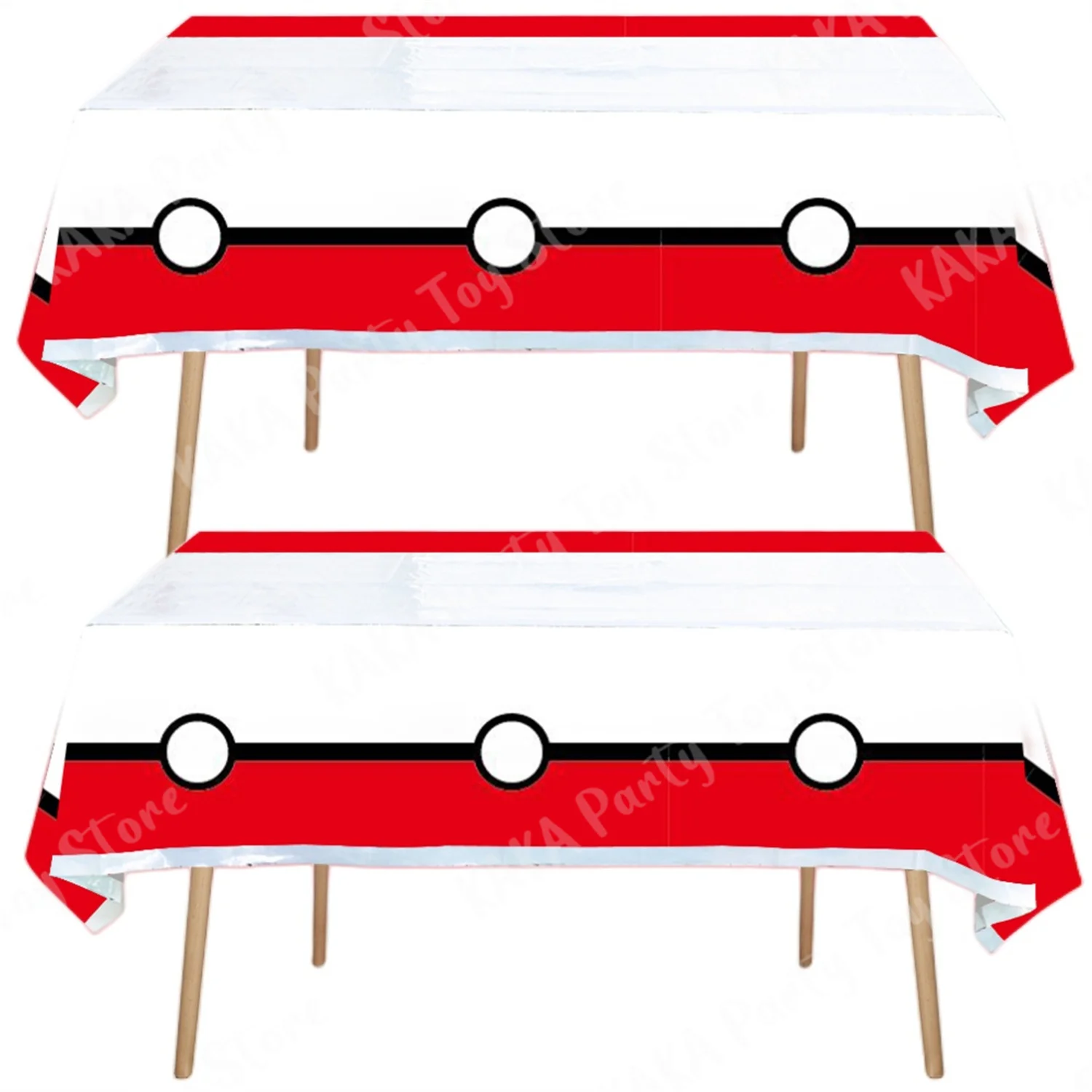 2 pçs pokemon toalha de mesa decorações de festa crianças tema festa de aniversário suprimentos pokeball capa de mesa descartável presente do chuveiro do bebê