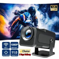 2025 HY320 Mini Projector 300ANSI Android 11, 4K Supported 180° Rotatable Outdoor Cinema with WiFi6/BT5.0 Fast Shipping