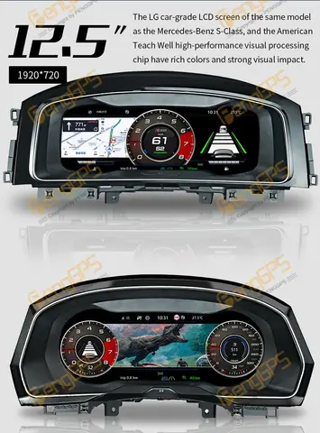 Sync Dash&Navi LCD Dash Board Screen For Volkswagen Golf 7 Android Radio 2013 - 2020 Car Multimedia Player Auto GPS Unit Audio