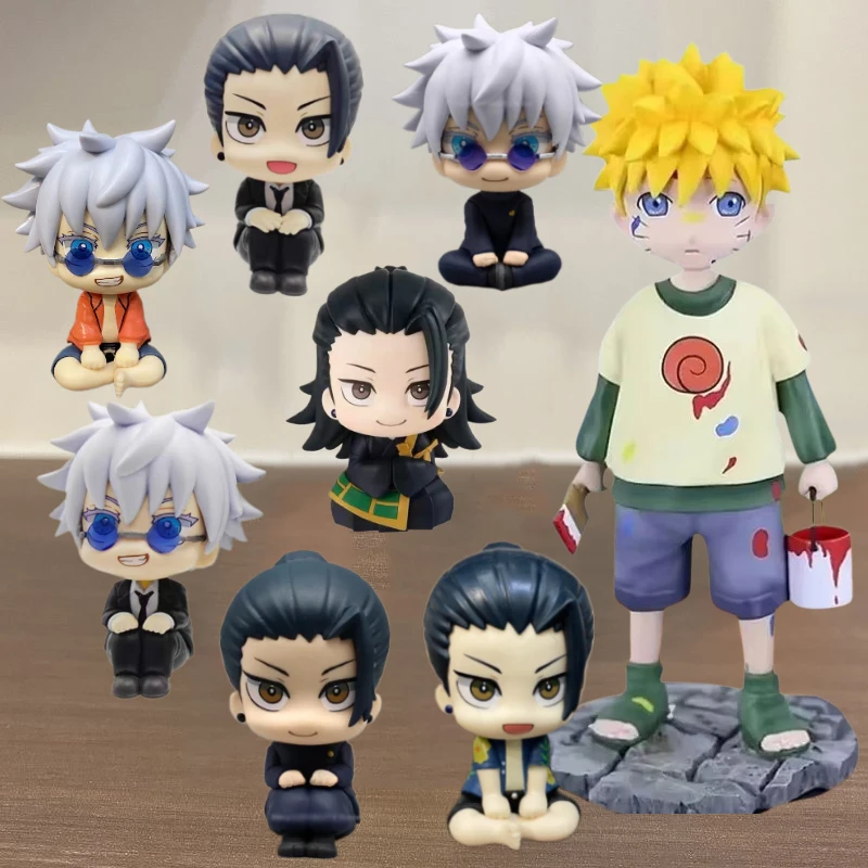 

Jujutsu Kaisen Anime Figures Satoru Gojo Fushiguro Megumi Toy Okkotsu Yuta Inumaki Toge 10cm Figures PVC Model Toys Doll Gifts