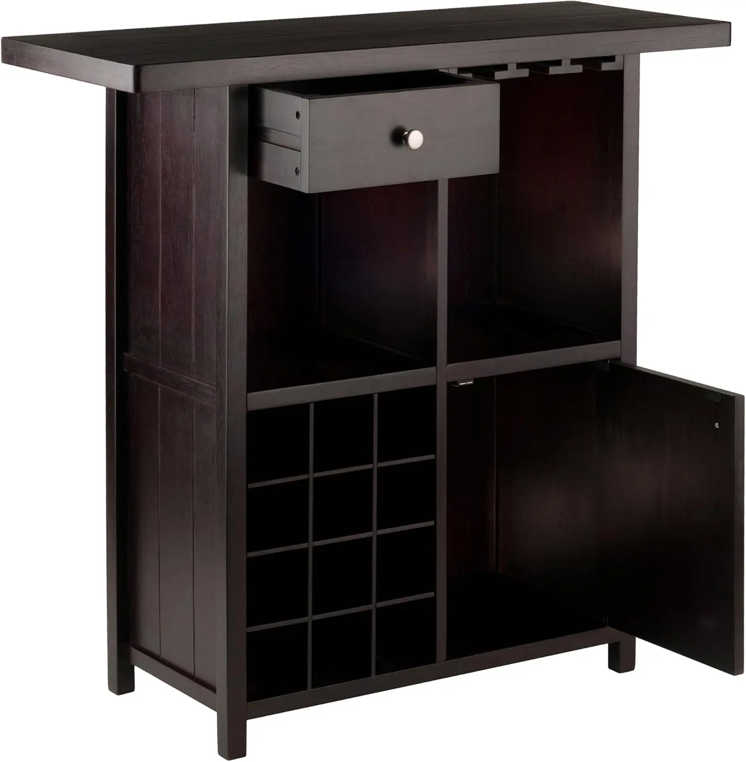 Macon Bar Wine Cabinet, Espresso