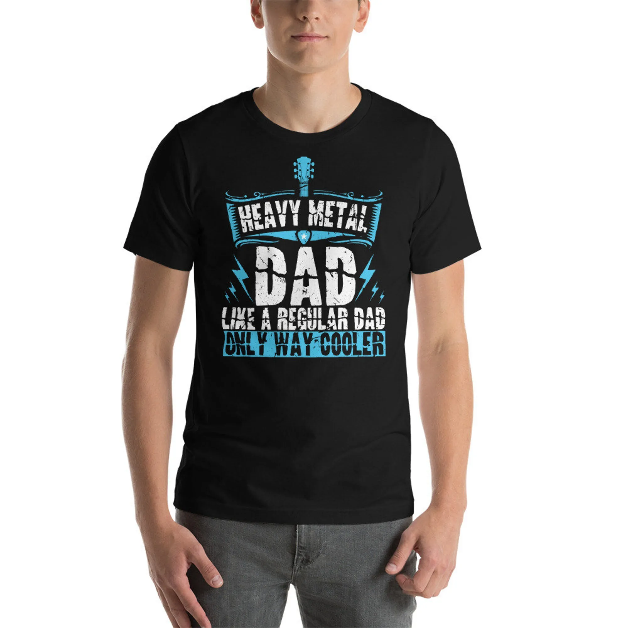 Heavy Metal Dad Metalhead Guitar Musician Band Concert Gift Unisex T-Shirt