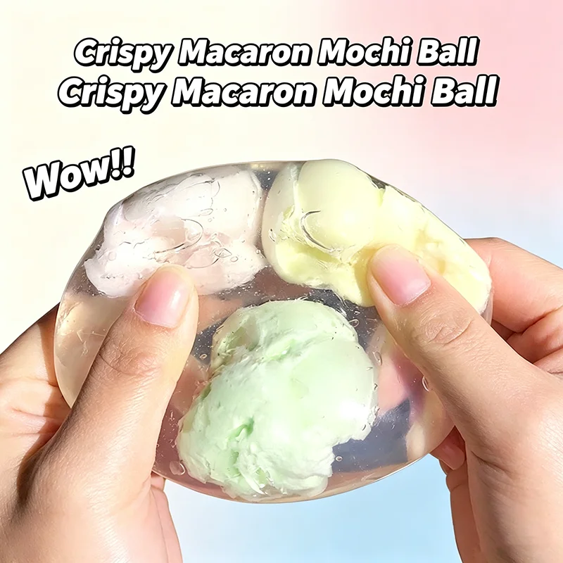 Crispy Macaron Little Yuanxiao Mini Balls, Soft Toys, Super Stress Relief, Relaxing Squeezing Balls, Yuanxiao Molding Fun