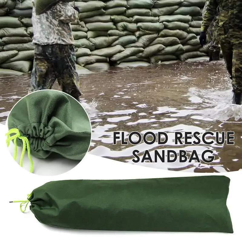 Reusable Canvas Sand Bags Efficient Flood Barriers Canvas Sand Bags Quick Water Barrier For Traffic And Flood