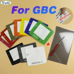 1 takım polarize filtre Film levhası GBC için LCD ekran Lens için yngameboy cam renkler polarize arka aydınlatmalı ekran değiştirmek bölüm kiti