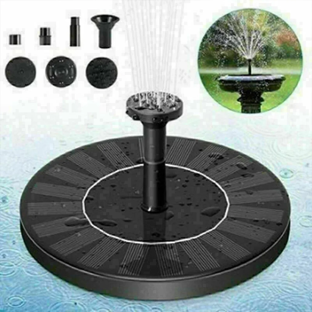 Solar Water Fountain Pool Pond Waterfall Fountain Garden Supplies Decoration Outdoor New Mini Solar Powered Fountain Bird Baths