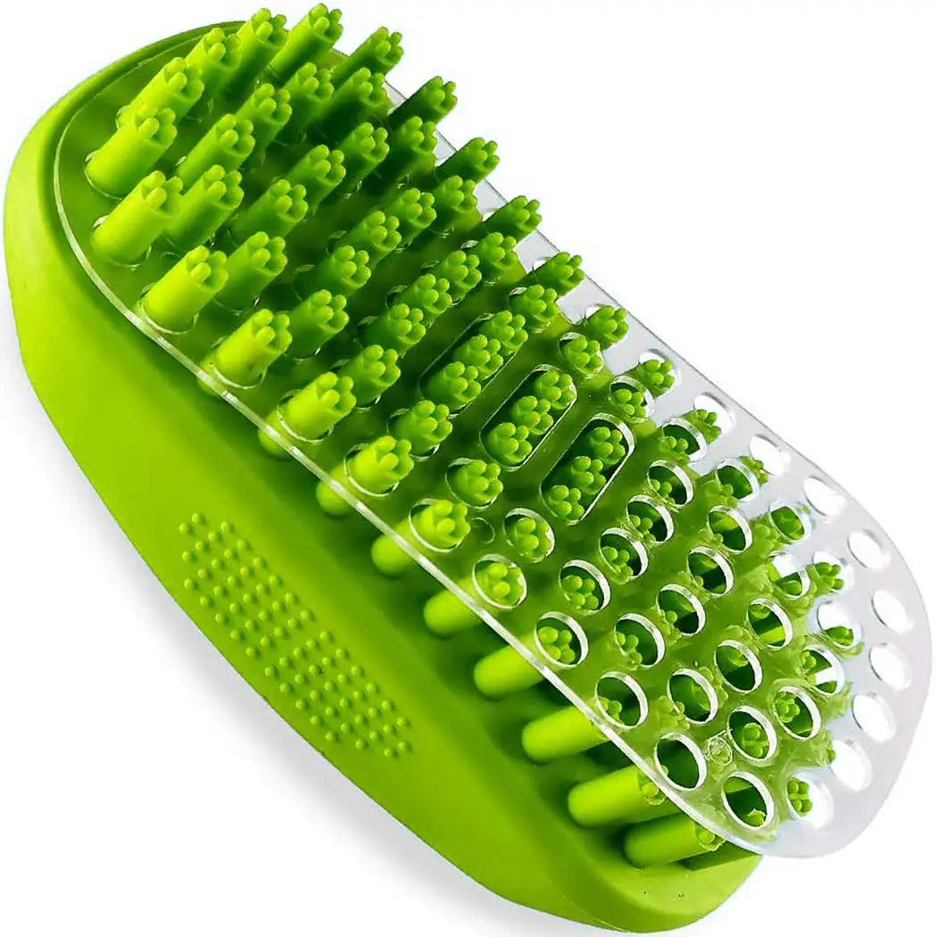 

Dog bath and massage brush, cat and dog shampoo brush, scrubber, shower scrub, suitable for short and long haired pets. beauty