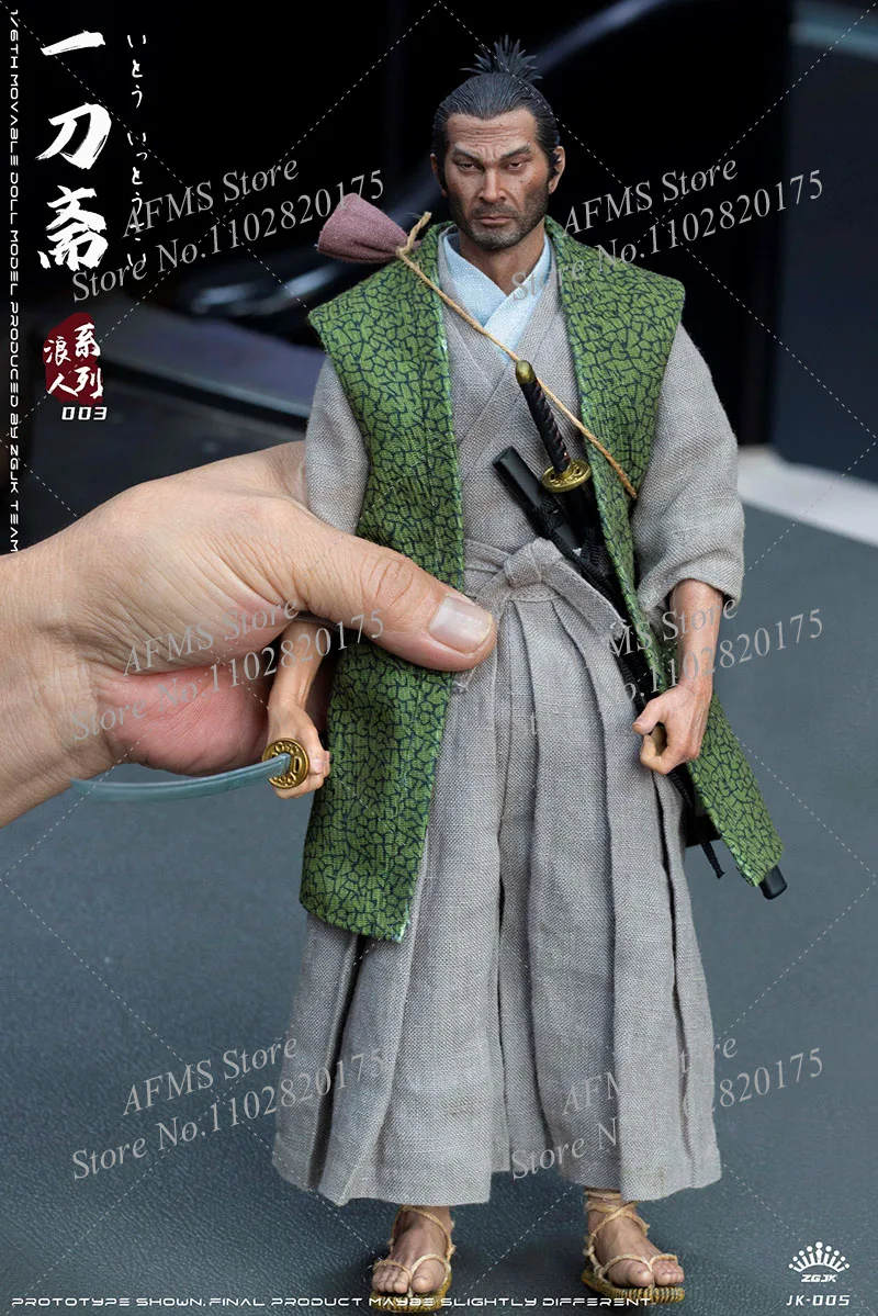 Zgjktoys JK-005 1/6 figura colecionável japonês ronin ito ichinosa samurai versão conjunto completo 12 ''men soldado figura de ação modelo