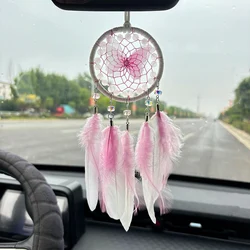 Dream Catcher Hand-woven Butterfly Wind Chimes Exquisite Car Hanging Ornaments Birthday Festival Gifts Holiday Party Decorations