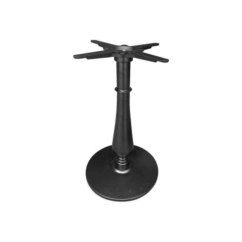 Black cast iron dining table feet stainless steel coffee shop table tripod, milk tea shop rock slab bar support table legs