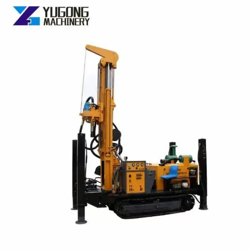 300m Water Drilling Rigs Depth Pneumatic Crawler Drilling Rig for Water Well Drilling Rig Machine Driven Diesel Engine for Sale