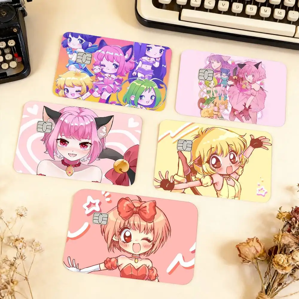 

Magical girl Tokyo M-Mew M-Mew Waterproof Film Skin Cover Credit Card Stickers Debit Front Bank Bus Pass