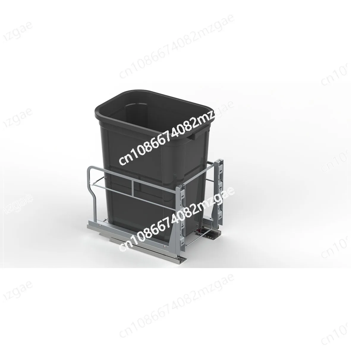 خزانة السكك الحديدية المنزلقة سلة المهملات سلة المهملات تحت الحوض سلة المهملات رف قابل للتعديل سلة المهملات القابلة للسحب