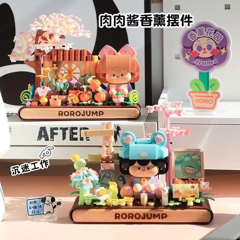 Kwiaty Akcesoria do prac Klocki Konstrukcyjne Model Rośliny Bonsai Klocki Romantyczna Dekoracja Samochodu Zabawki Prezent Urodzinowy Dla Dziewczynki