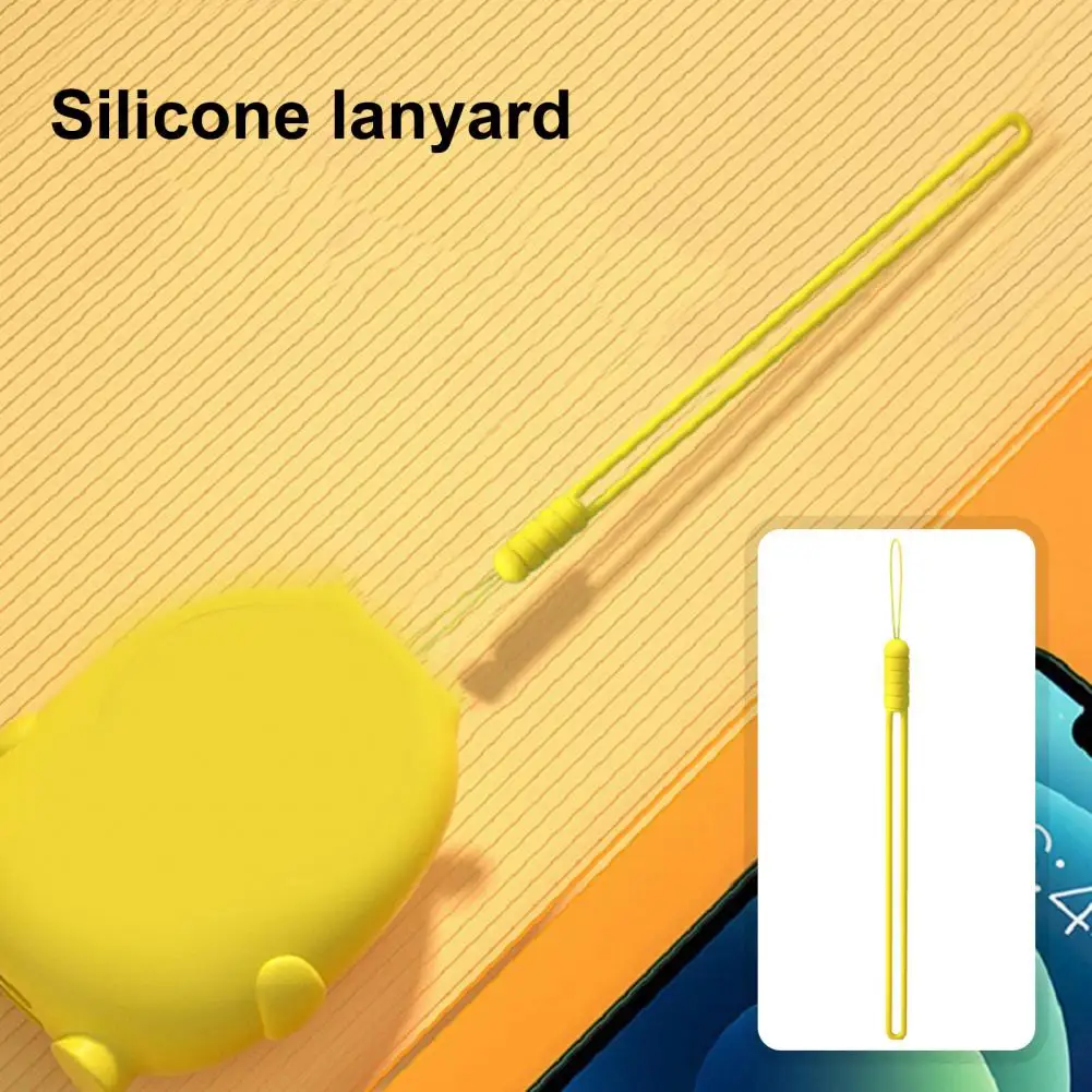 Cordón de llave de Control de acceso para teléfono móvil, juego de cordón de silicona vibrante, cadena antipérdida multiusos para teléfono móvil