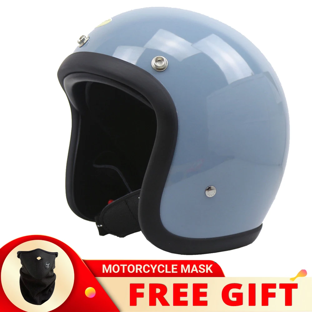 

ECE DOT Approved FiberGlass TT&COCASCOS Open Face Motorcycle Helmet Retro Scooter Motorbike Riding Casco Moto Capacetes Casque