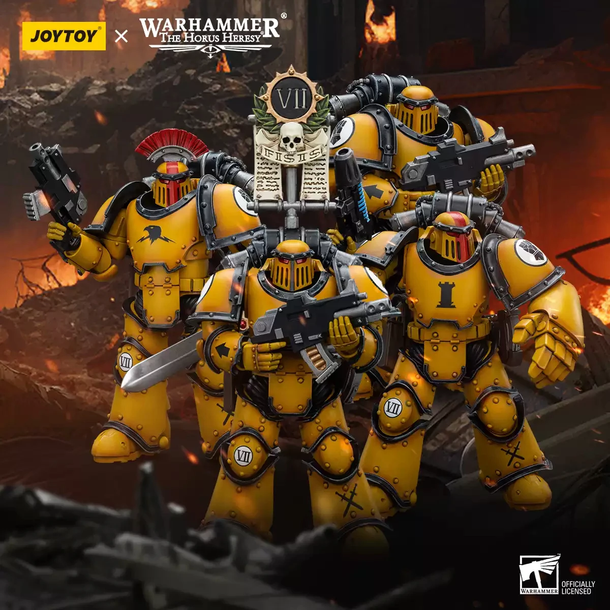 JOYTOY Warhammer 40K 1/18 Scale Imperial Fists Action Figure Model Toys For Collection