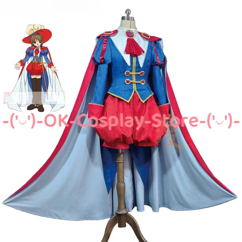 Kaart Captor Sakura Cosplay Kostuum Fancy Party Pak Met Hoed Halloween Carnaval Uniformen Anime Kleding Op Maat Gemaakt