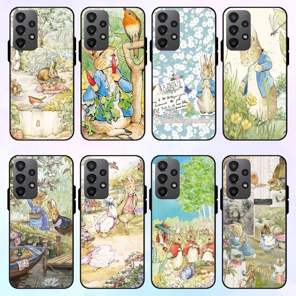 P-Peter-rabbits cute movie Phone Case For Samsung Galaxy S22 S23 S30 Note 20 10 Plus Lite FE ULTRA Shell