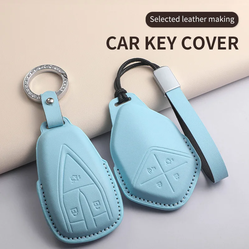 

car key case cover For Changan Deepal S7 SL03 2023 2024 PU Leather Keycover