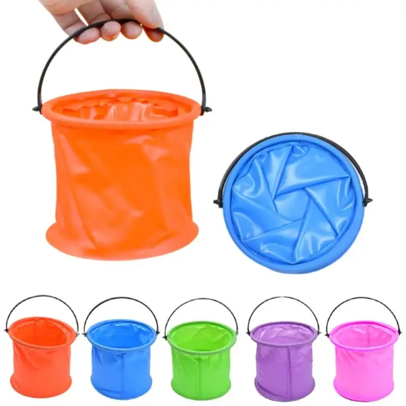 Folding Bucket 2/4Pcs Leakproof Collapsible Pen Washer for Art Painting Outdoor Beach Sand Pool Family Leisure Toy