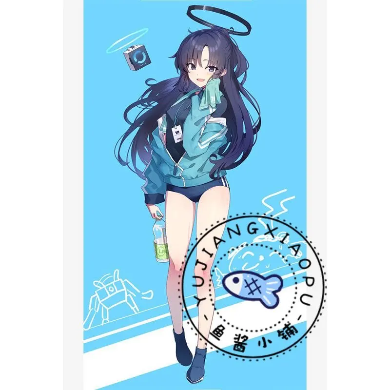 17cm Anime Blue Archive Hayase Yuuka Gymnastics uniform Acrylic Stand Figure Model Plate Cosplay Role Props Desktop Decor