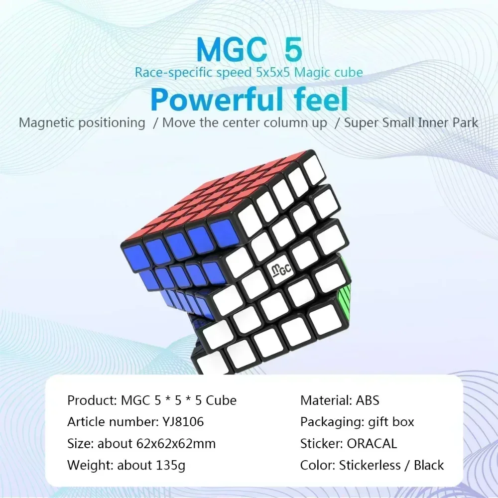 YJ MGC Series Version 5x5 M Magnetic Megaminxeds pyramid Magic SpeedCube Cubo Magico Toys